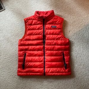 Red Puffer Down Patagonia Vest